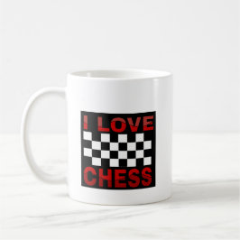 Café Mug : I Love Chess