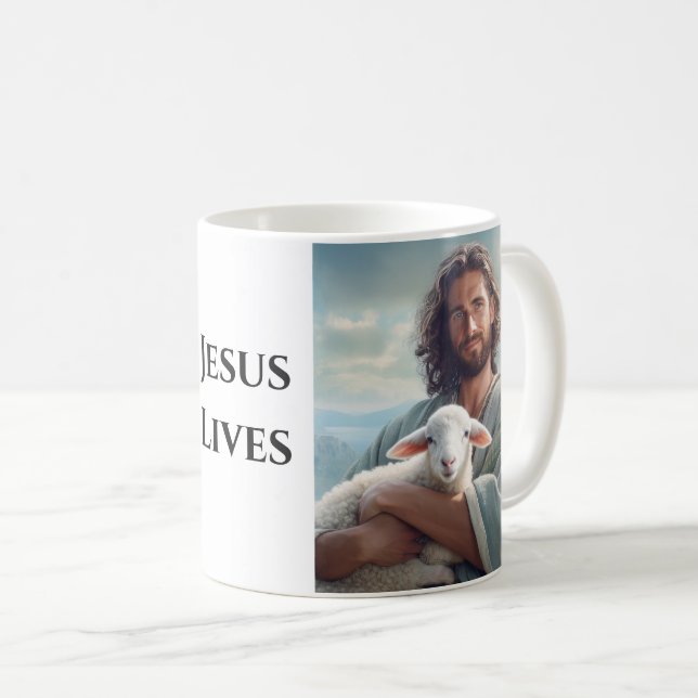 Café Mug Jésus vit (Devant droit)
