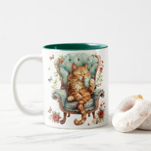 Café Mug Pour Amoureux de les chats Cute Cat Art