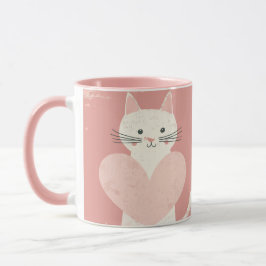 Café Mug Pour Amoureux de les chats Soft Pink Thèm