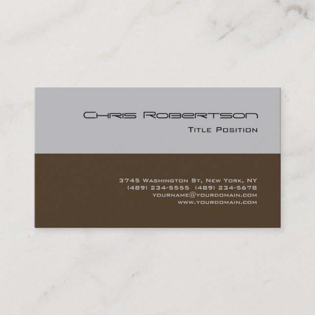 Café Noir Black Silver Gray Charming Business Card Visitenkarte (Vorderseite)