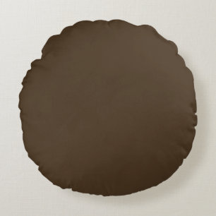 Café noir (einfarbige)  rundes kissen