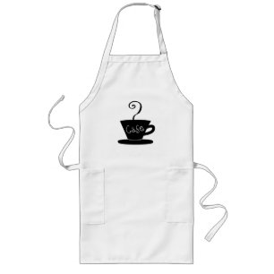 Café-oder Kaffee-Schürze Lange Schürze