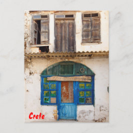 Cafe-Ouzeri Gebäude Postkarte