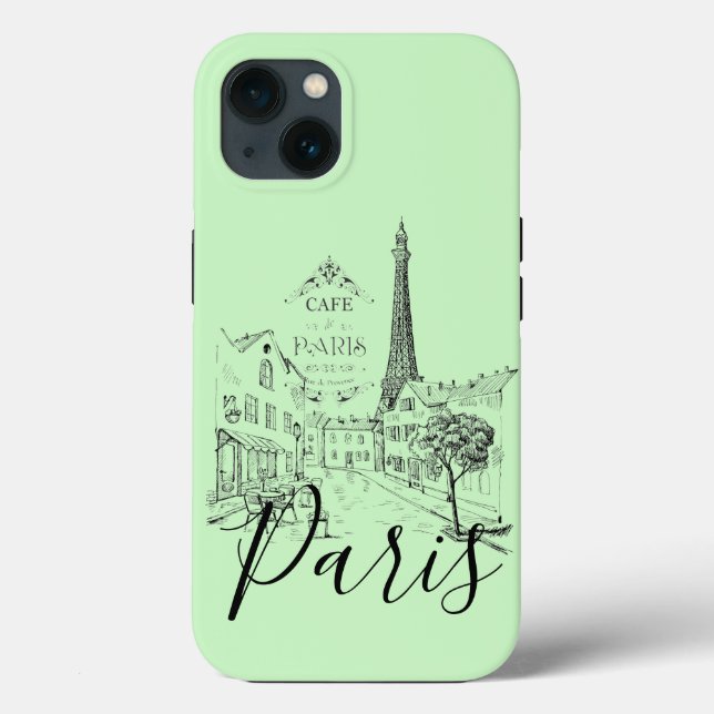 Cafe Paris   Coque Case-Mate pour iPhone (Verso)