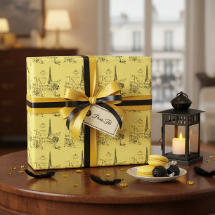 Cafe Paris Geschenkpapier