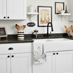 Café Paris Geschirrtuch