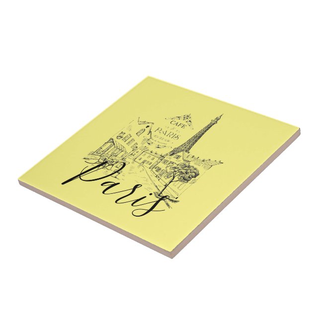 Café Paris Keramik Tile Fliese (Seite)