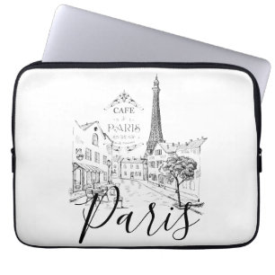Café Paris Laptopschutzhülle