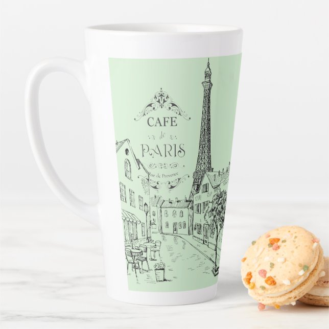 Café Paris Latte Mug (En situation)
