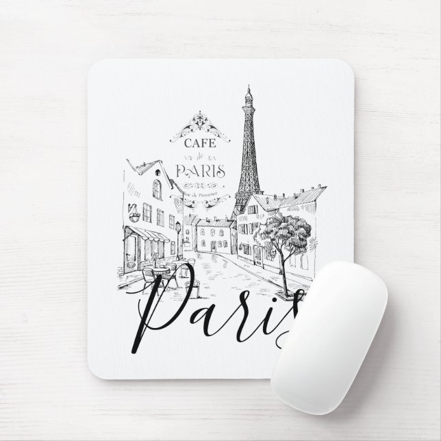 Café Paris Mousepad (Mit Mouse)