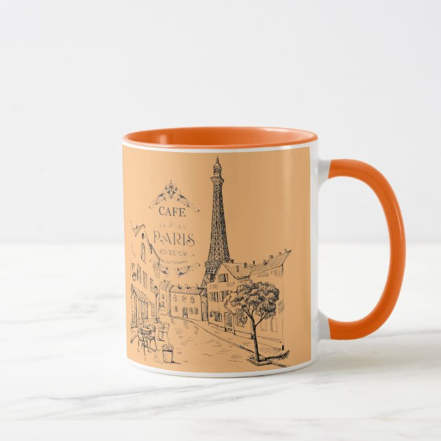 Café Paris Mug à deux tons (Droite)