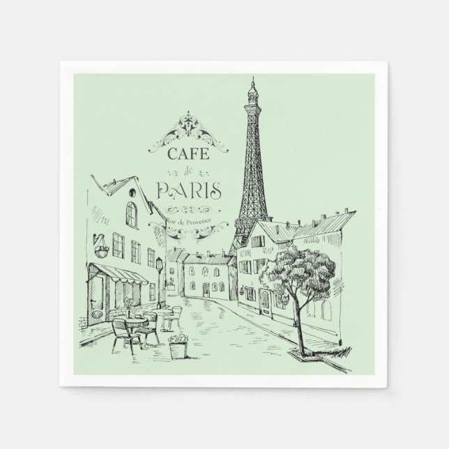Café Paris Napkins Serviette (Vorderseite)