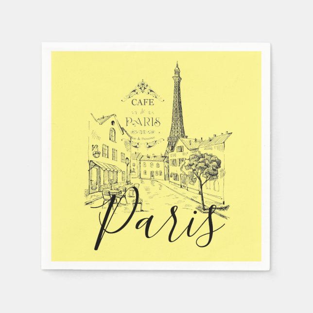 Café Paris Napkins Serviette (Vorderseite)