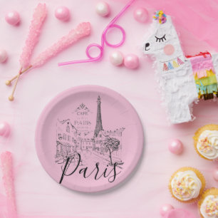 Café Paris Paper Tellers Pappteller