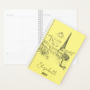 Cafe Paris personalisiert, benutzerdefiniertes Jah Planer
