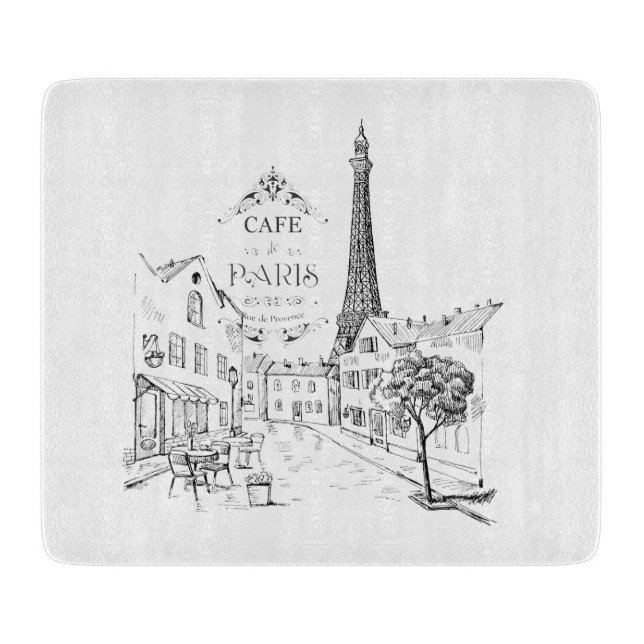 Café Paris Schneidebrett (Vorderseite)