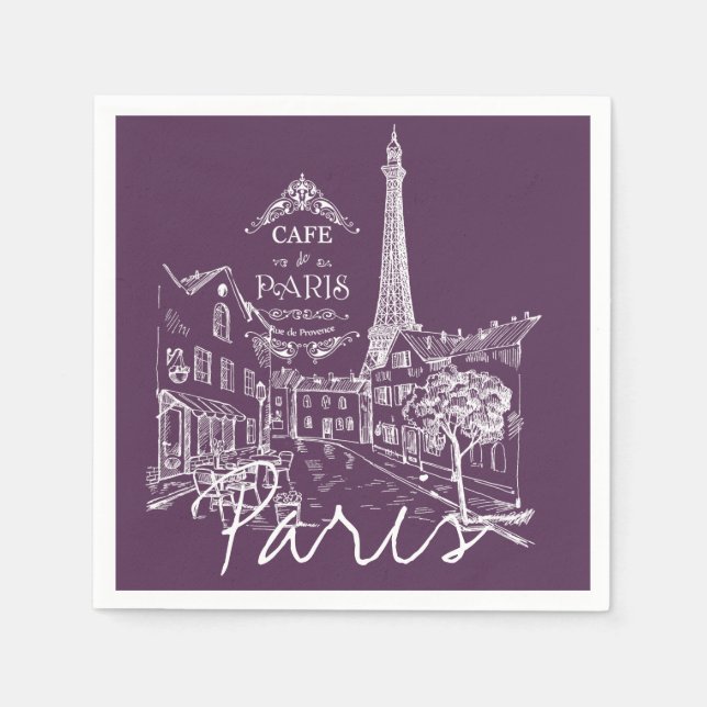 Café Paris Serviette (Vorderseite)