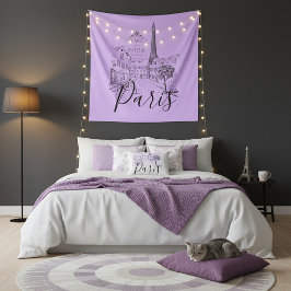 Cafe Paris Tapestry Wandteppich