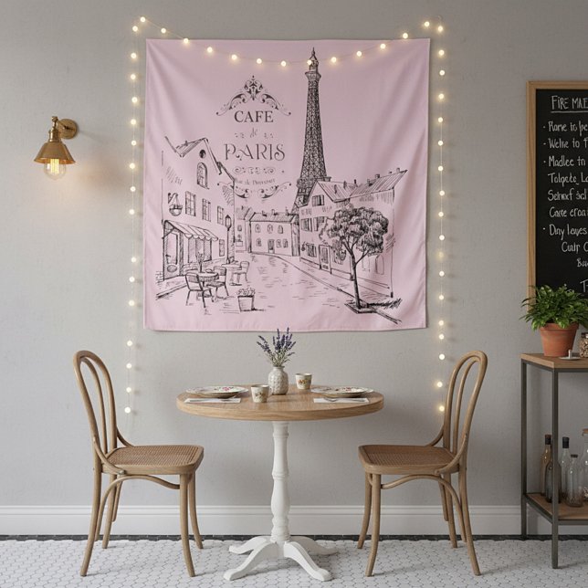 Cafe Paris Teppich Wandteppich (Von Creator hochgeladen)