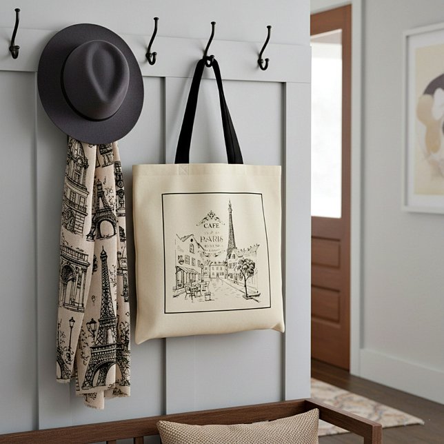 Café Paris Tote Bag Tragetasche (Von Creator hochgeladen)