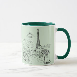 Cafe Paris Zwei-Tone-Tasse Tasse