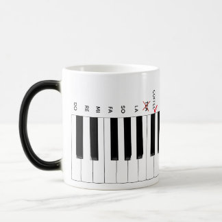 Café pas Thé Piano Clavier Do Re Mi Mug