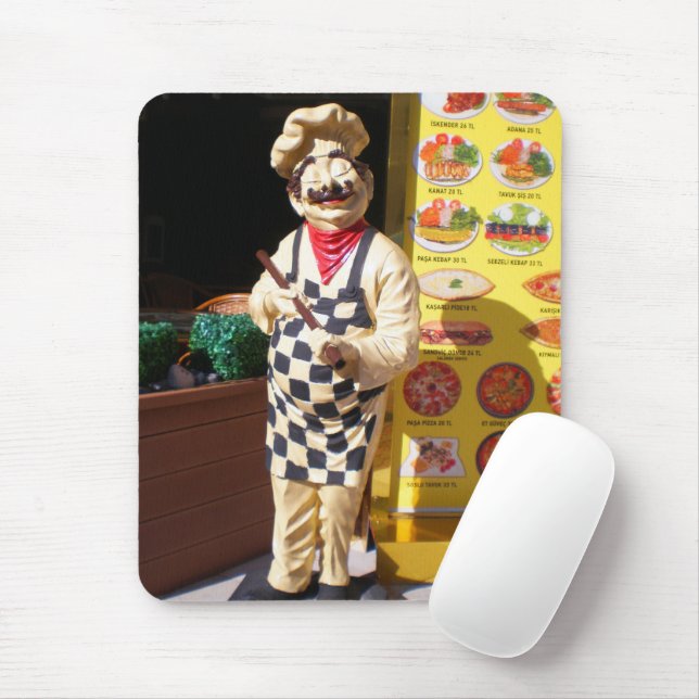 Cafe Pasa Kebap in Kemer. Truthahn Mousepad (Mit Mouse)