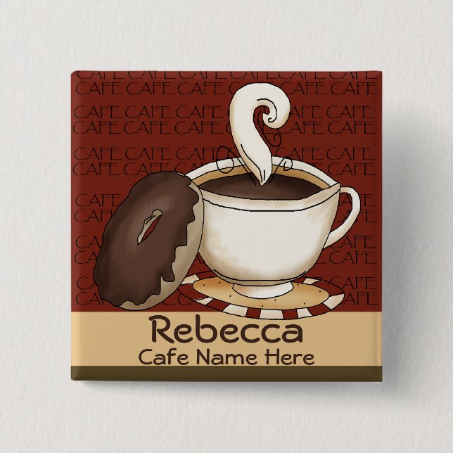 Café-Personalausweis Button (Vorderseite)