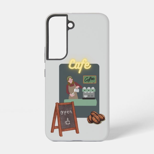 Cafe phone case samsung galaxy hülle (Rückseite)