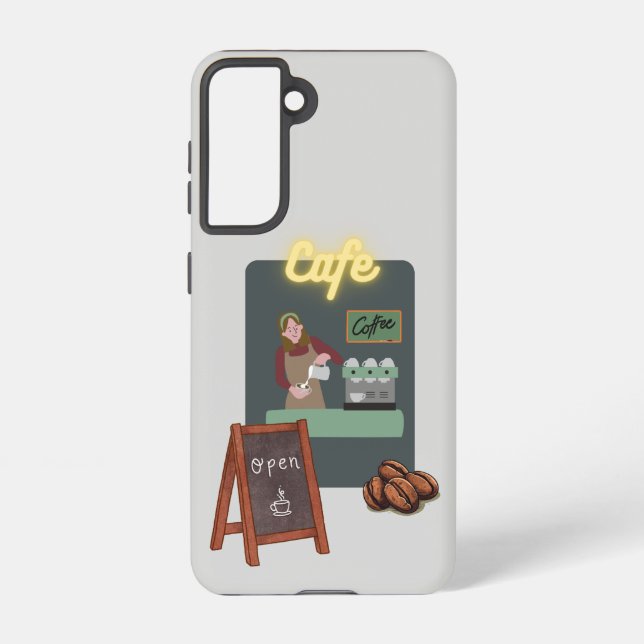 Cafe phone case samsung galaxy hülle (Rückseite)