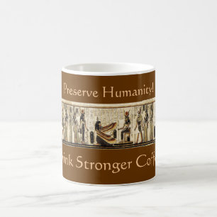 "CAFÉ PLUS FORT !" Akhnaton Egyptian Mug