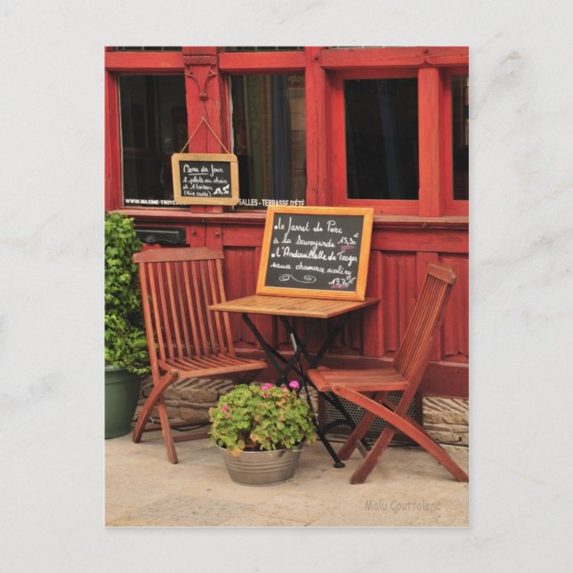 Café Postcard Postkarte (Vorderseite)