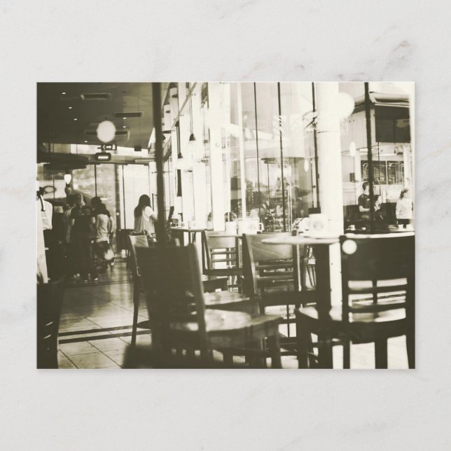 Café... Postkarte (Vorderseite)
