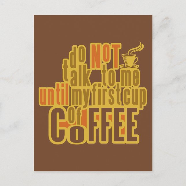 CAFÉ PREMIER carte postale personnalisée (Devant)