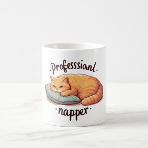 Café professionnel Napper Chat Mug Cute Lazy Cat C