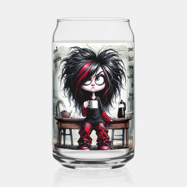 Café Quirky Lady Ne Commence Pas À Boire Set (Recto)