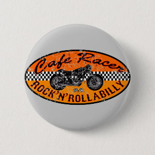 Cafe Racer Süchtiger Button