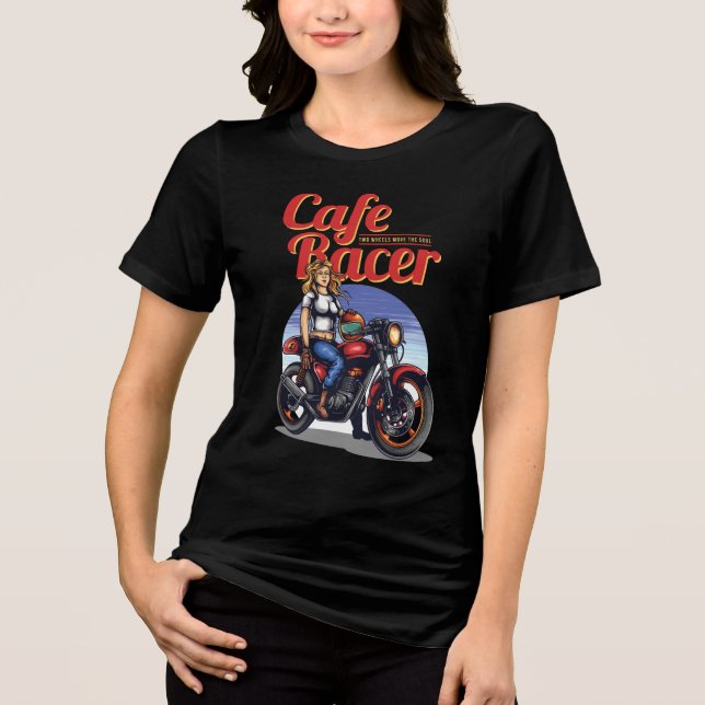 Cafe Racer Womem Tri-Blend Shirt (Vorderseite)