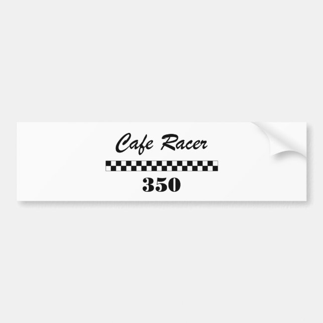 Café-Rennläufer Autoaufkleber (Vorne)