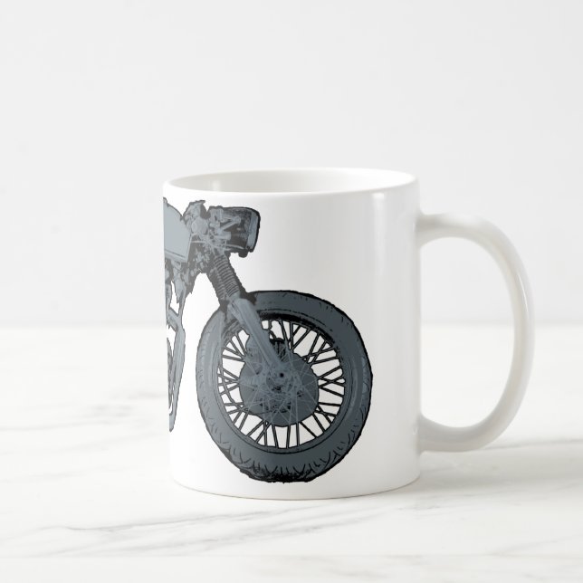 Café-Rennläufer-klassisches Grau Kaffeetasse (Rechts)