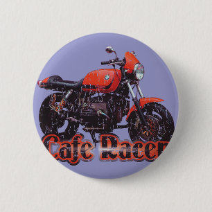 Café-Rennläufer-Motorrad Button