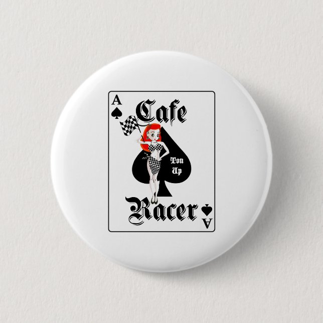 Café-Rennläufer-Tonne herauf Redhead Button (Vorderseite)