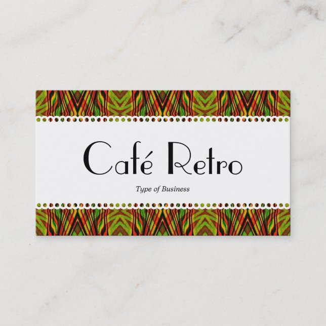 Café Retro (Scallope) Visitenkarte (Vorderseite)