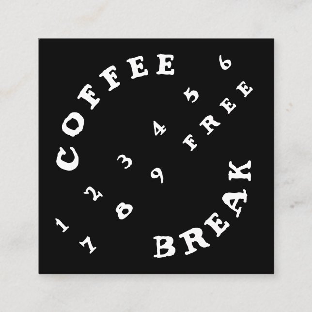 Café simple à angles de fidélité de 2 nombres de (Devant)