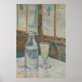 Café Table mit Absinthe Poster