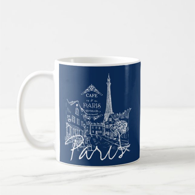 Café-Tasse Paris Kaffeetasse (Links)