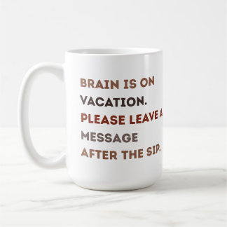 Café tasse pour les matinées fatiguées-pauses sant