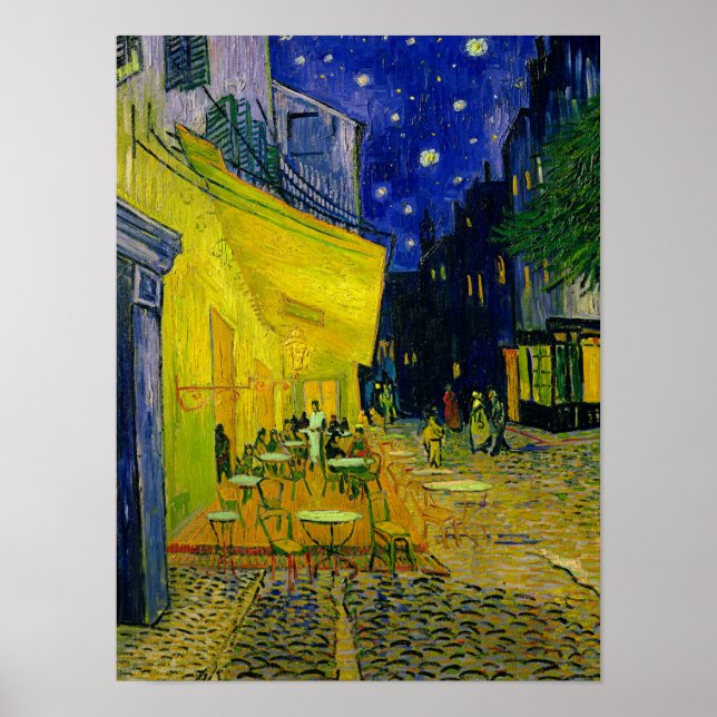 Cafe Terrace Arles, Place du Forum, 1888 Poster (Vorne)