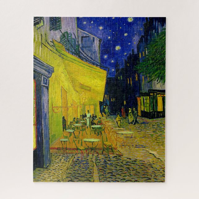 Café Terrace Arles, Place du Forum by van Gogh (Vertikal)